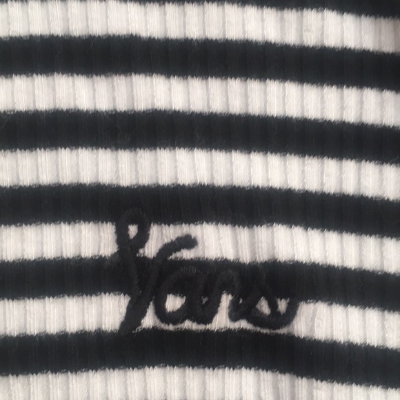 Vans Black and White Stripe Tank Top - Picture 2 of 4